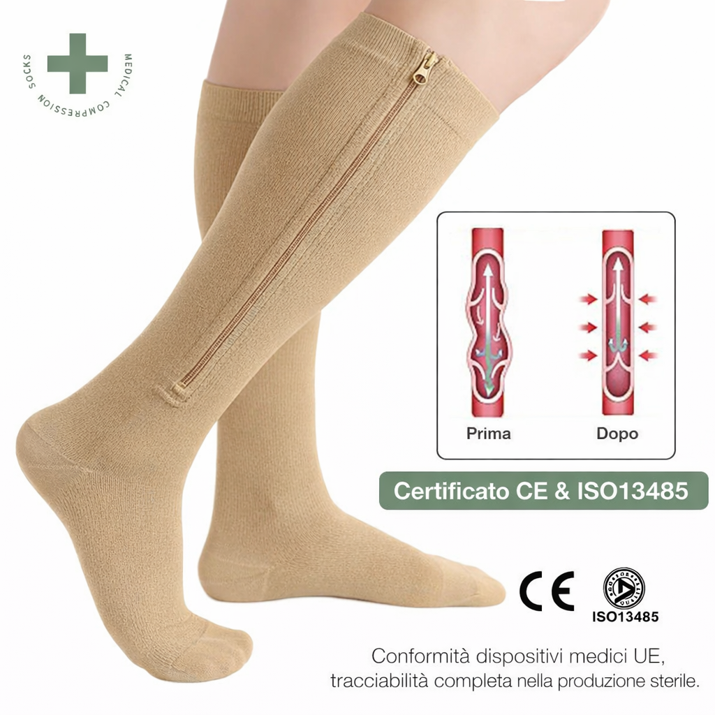 Calze Compresssive – Sollievo e Circolazione Migliorata