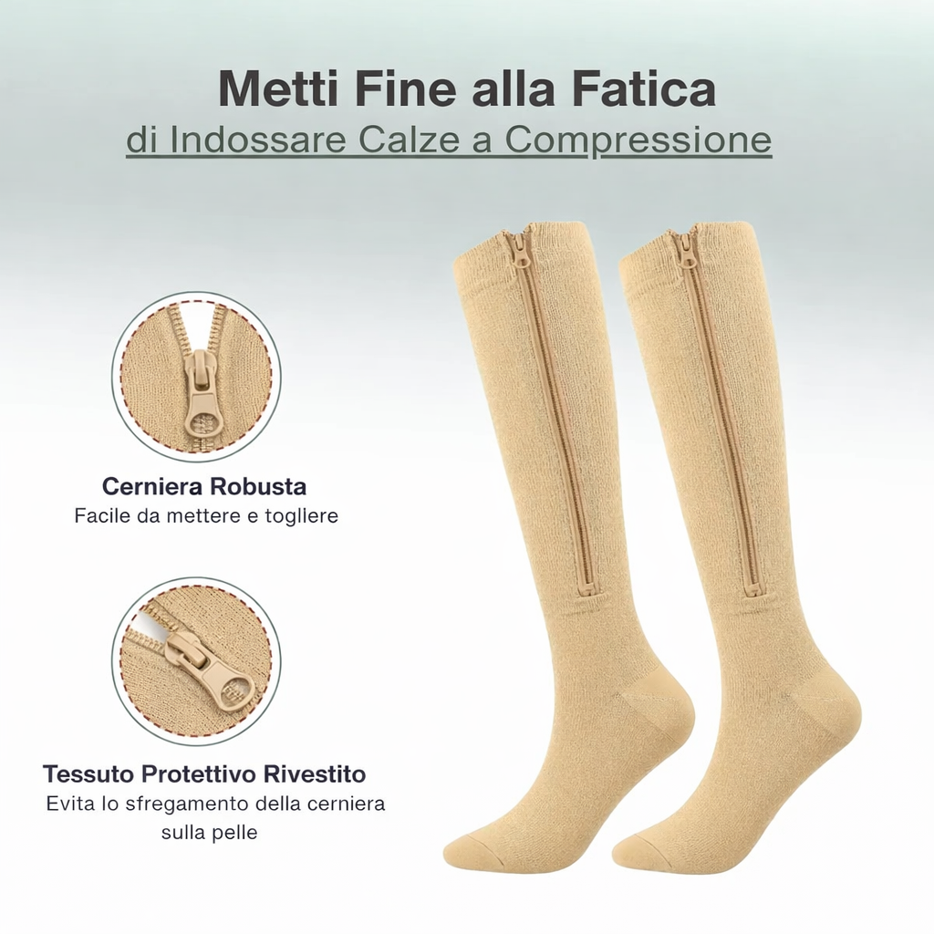 Calze Compresssive – Sollievo e Circolazione Migliorata