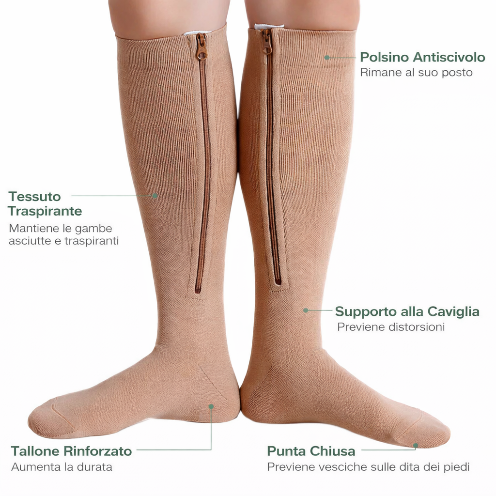 Calze Compresssive – Sollievo e Circolazione Migliorata